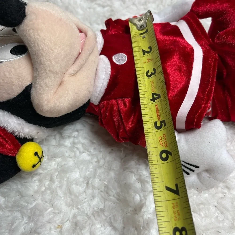 NWT Disney singing  & dancing Christmas Minnie dress up in red velvet & …
